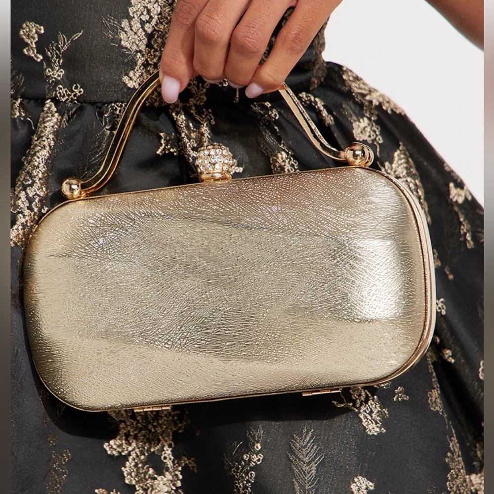 Elegant Gold Clutch Bag